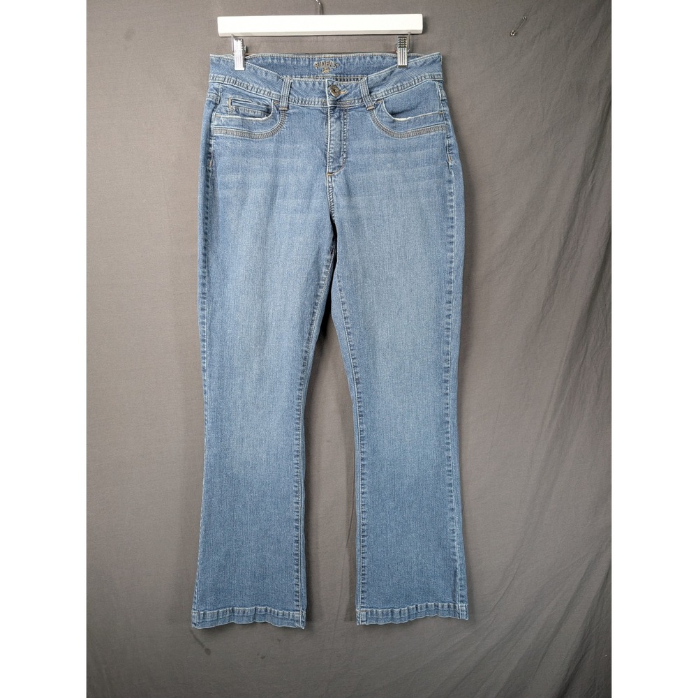 Riders by Lee Womens Mid Rise Bootcut Jeans Blue Denim 12M 130G497